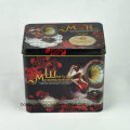 Custom Retangular Metal Music Tin Box with Handle